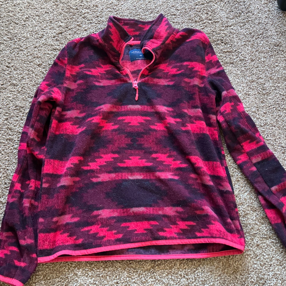 Women's Pink and Black Sweater